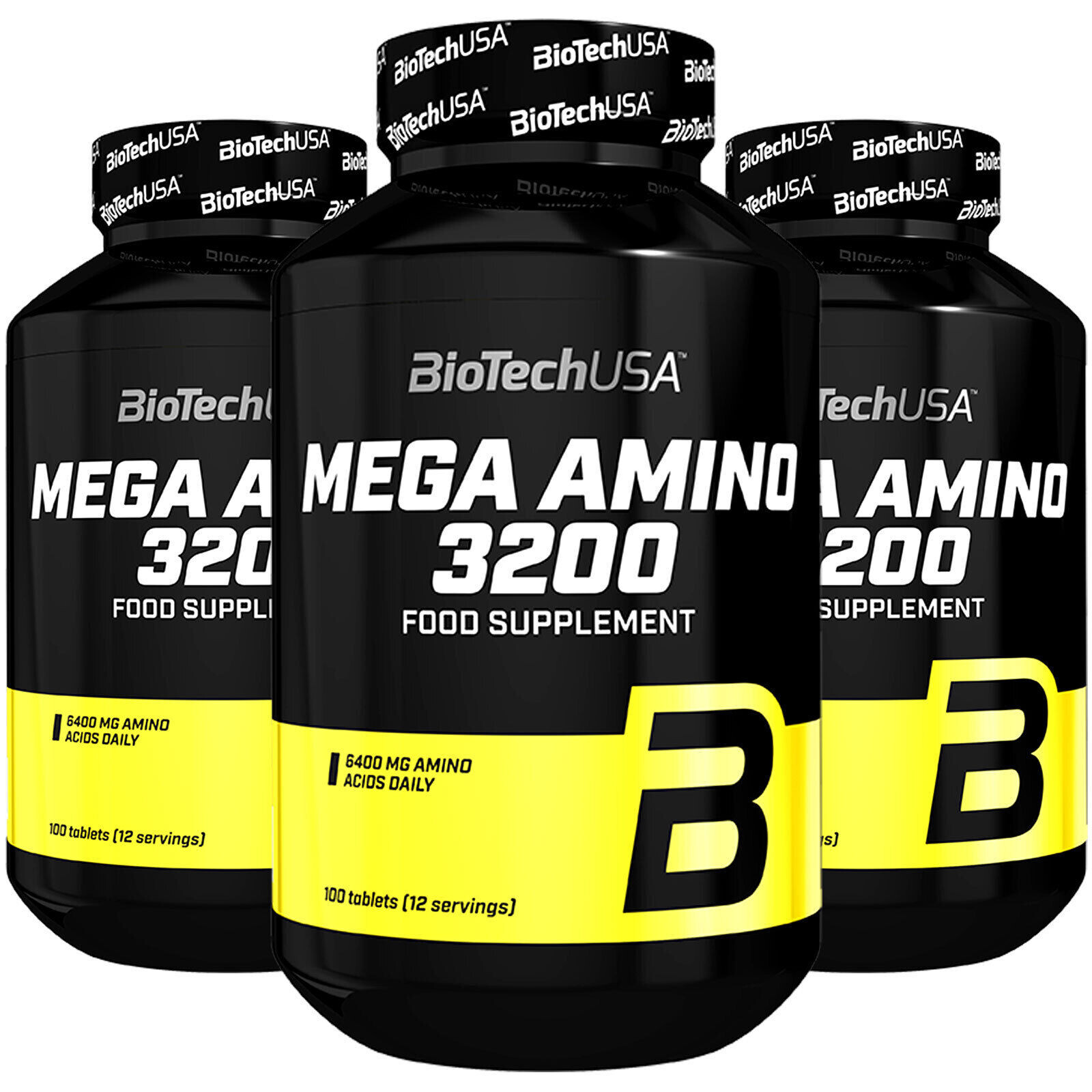 BIOTECH USA MEGA AMINO ACIDS 100 Tablets – BCAA Whey Protein Supplement