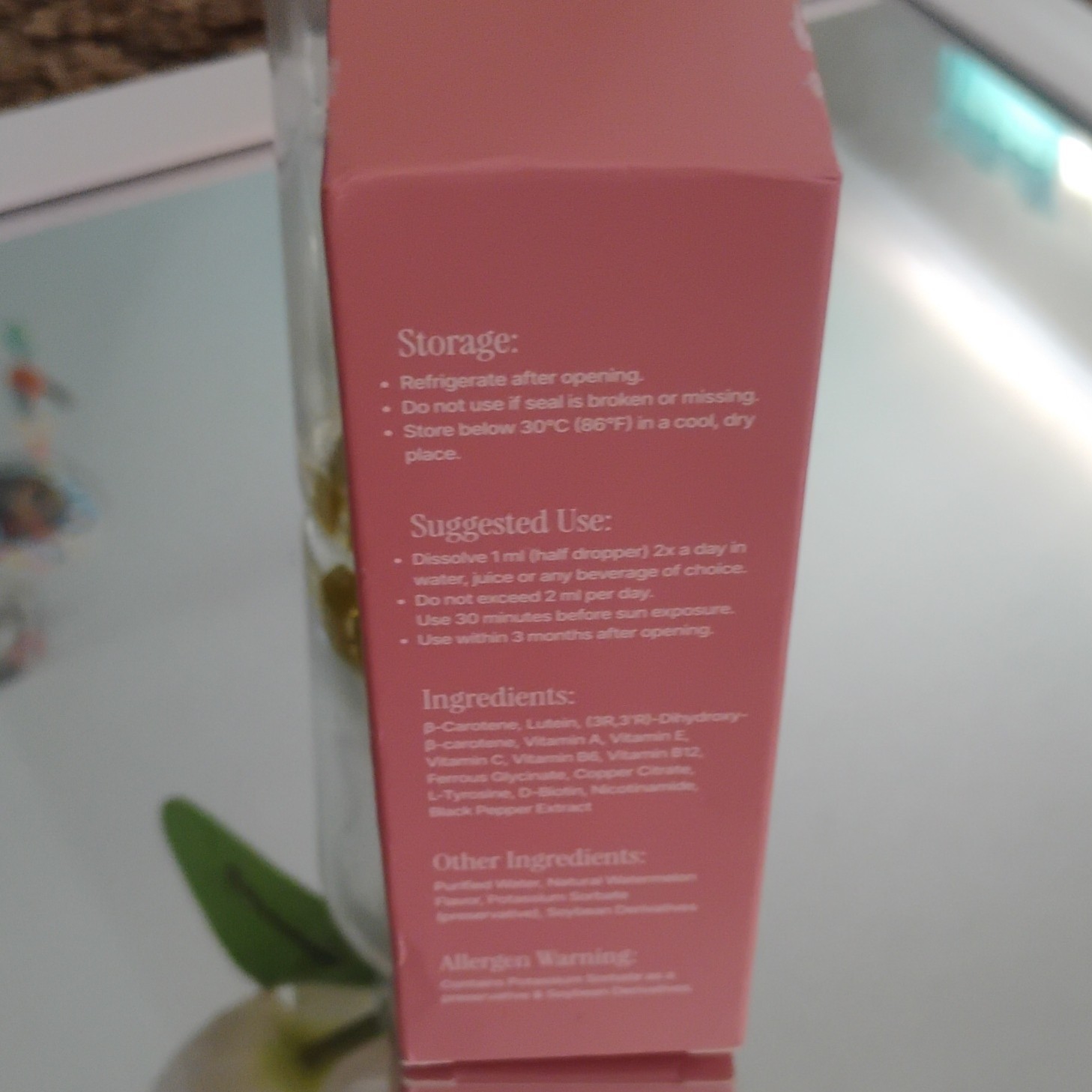 Sorelle Watermelon Liquid Dietary Supplement 50ml Skin Health Beta-Carotene