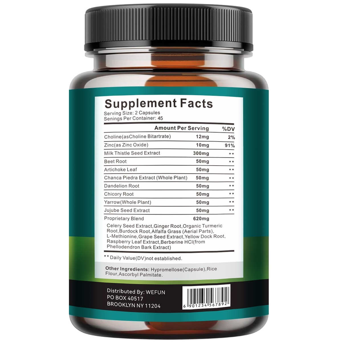 Liver Cleanse Detox & Repair Formula with Premium Milk Thistle – 45 Day Supply