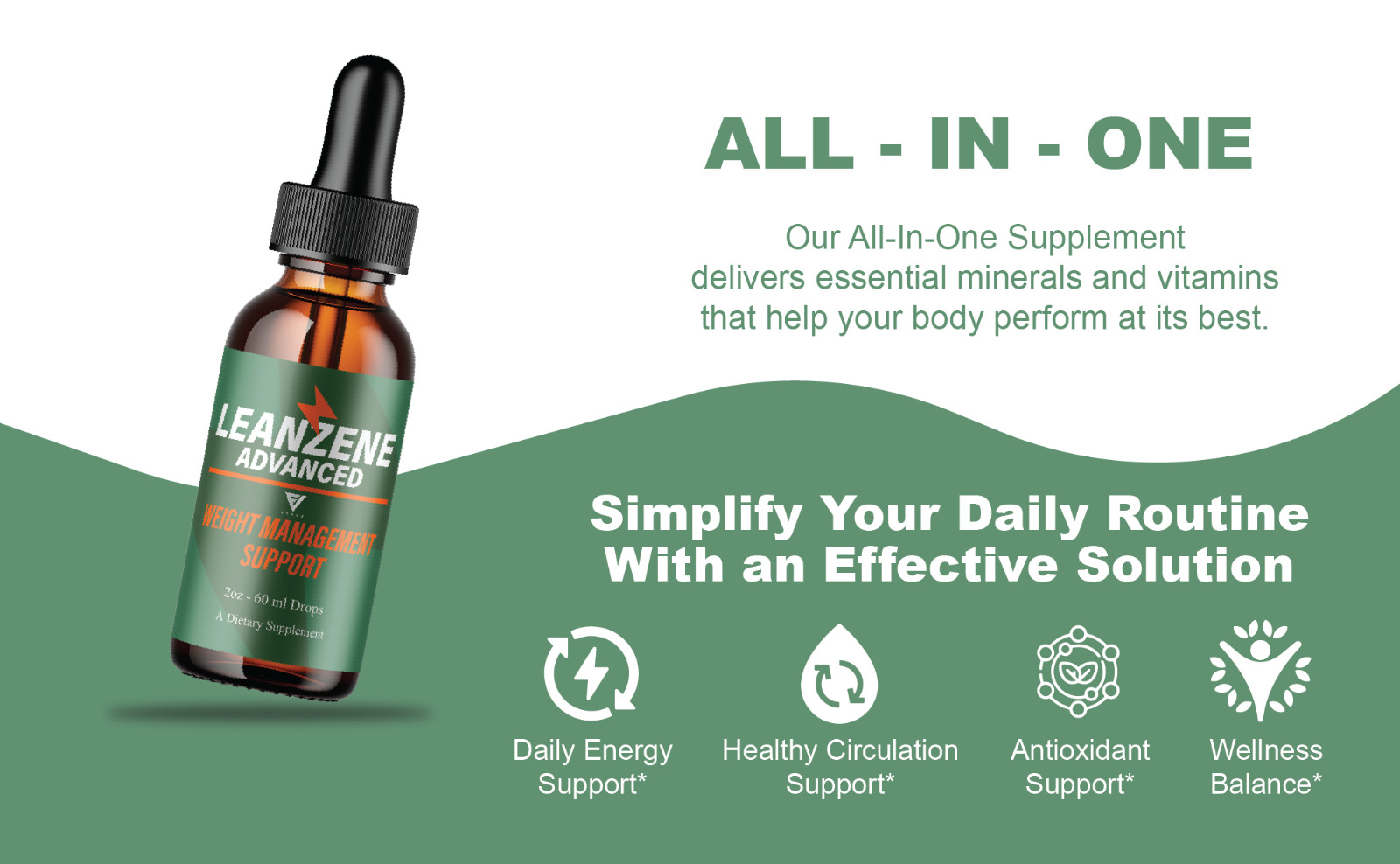 Leanzene Weight Management Support, Leanzene Advanced Drops (2oz)