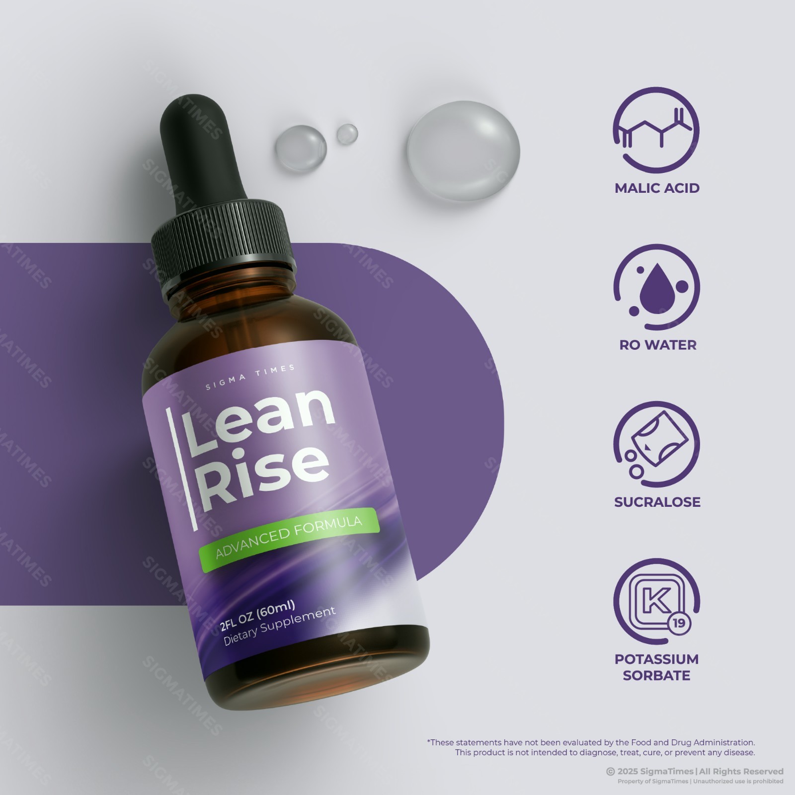 LeanRise Drops, Lean Rise for Weight Management, Healthy Metabolism (30 serving)