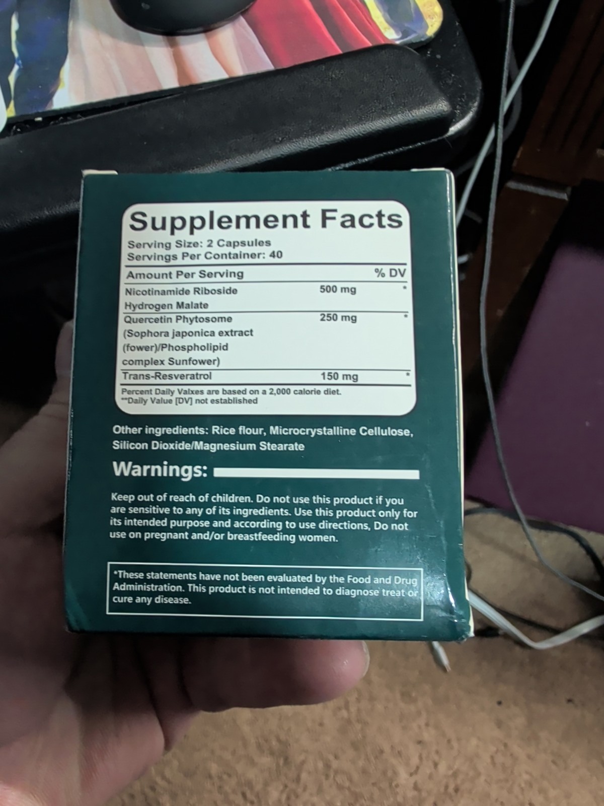 2 XLiposomal Nicotinamide Riboside Resveratrol 900MG 80 Capsules EXP 25/9/2027