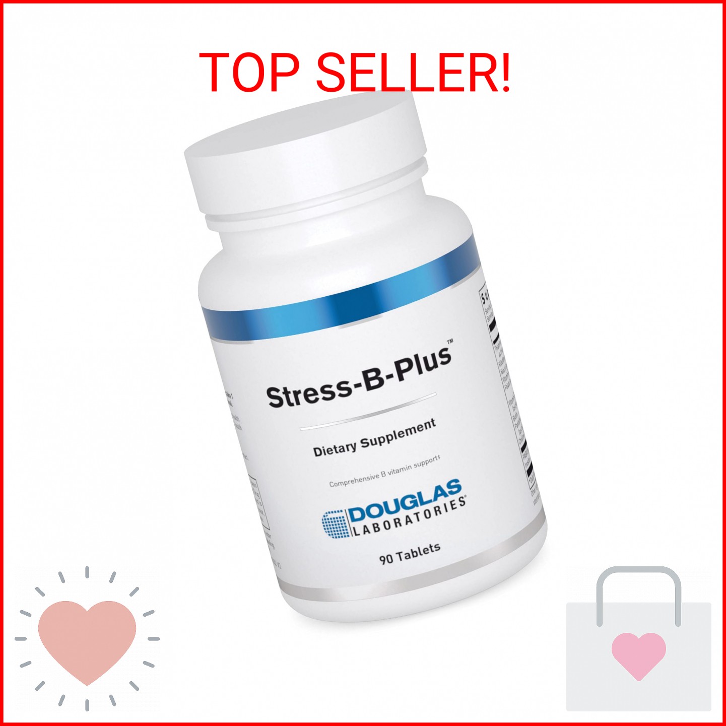 Douglas Laboratories Stress-B-Plus | Comprehensive B Vitamin Complex | 90 Tablet