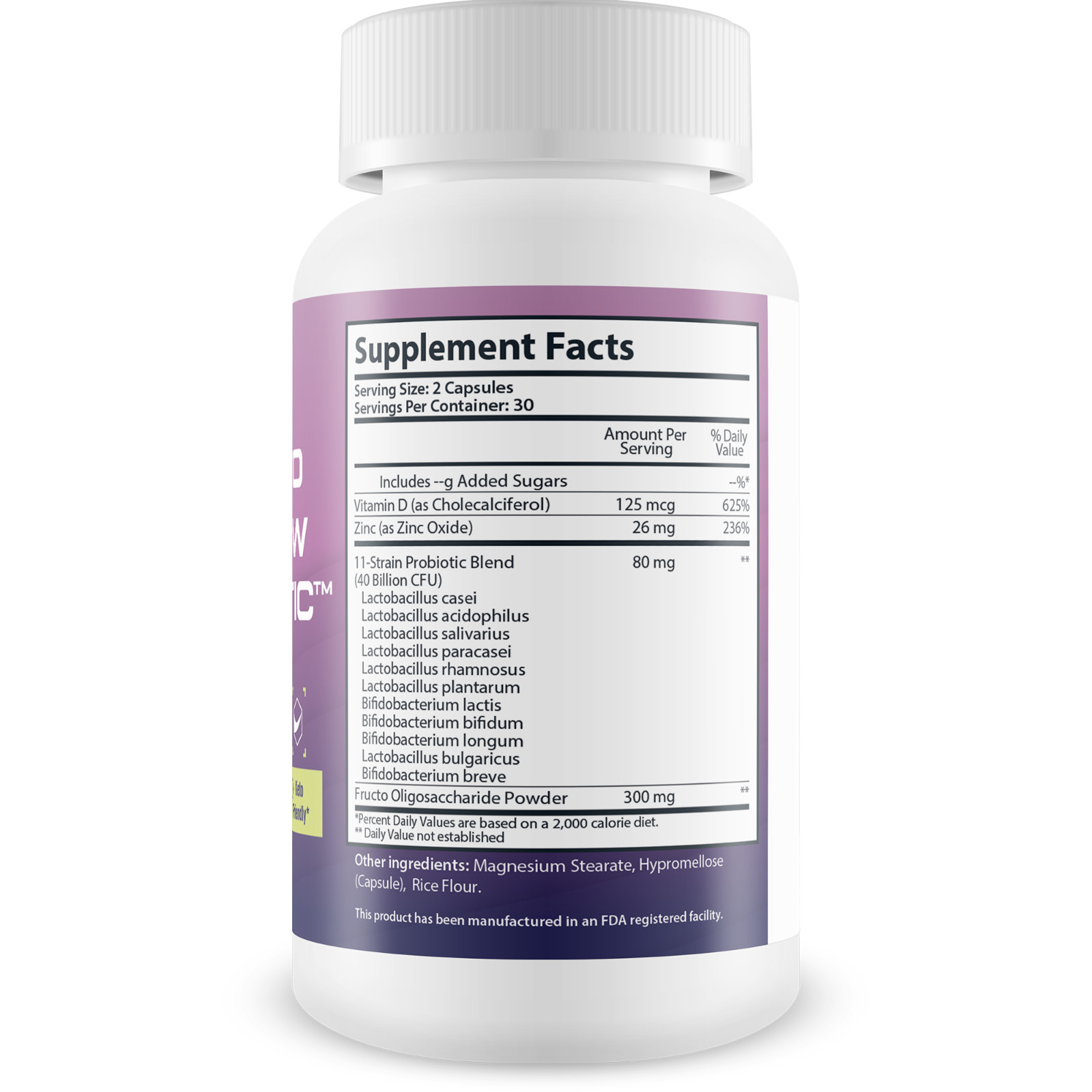 Keto Flow Probiotic – Premium Probiotics & Prebiotics – Keto Friendly Probiotic