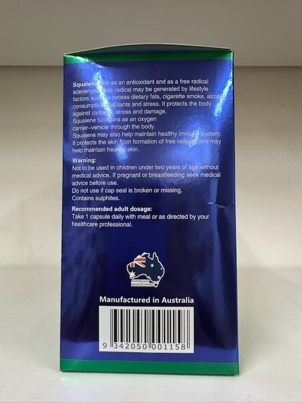 Costar-Tasmanian Squalene 1000mg 365 CapsulesCostar-Tasmanian Squalene 1000mg