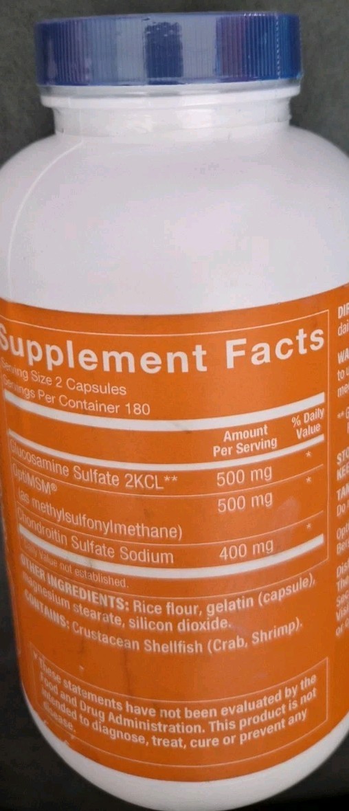 The Vitamin Shoppe Glucosamine Chondroitin MSM, 360 CAPS EX6/26