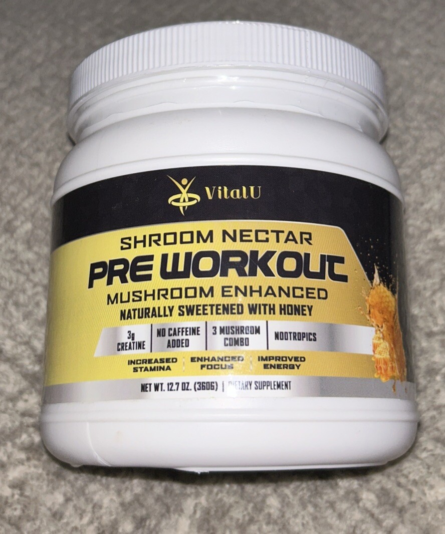 Vitalu ~ Shroom Nectar ~ Pre Workout ~ Sealed ~ Exp 09/25