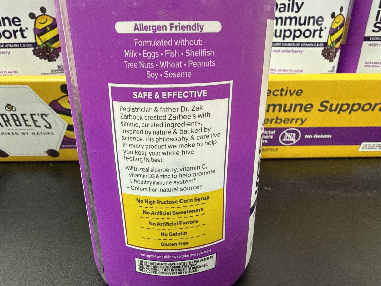 Lot Of 15 Zarbee’s Children’s Elderberry Immune Support 80 Ct Exp 08/25