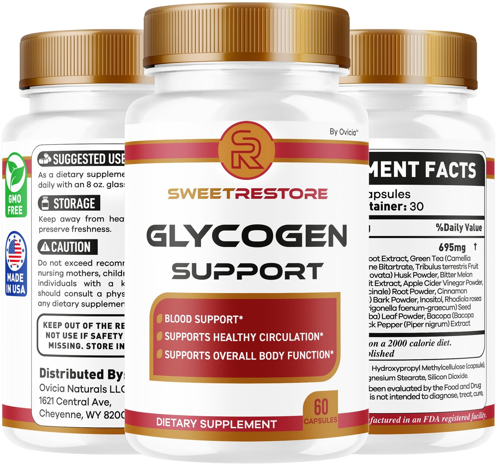 (2 Pack) Sweet Restore Glycogen Support – Official 60 Count (Pack of 2)