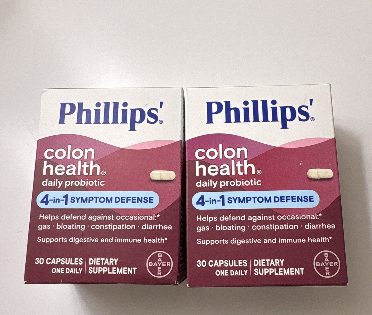 2 Phillips’ Colon Health Daily Probiotic 4-in-1 Symptom Defense 30 Caps