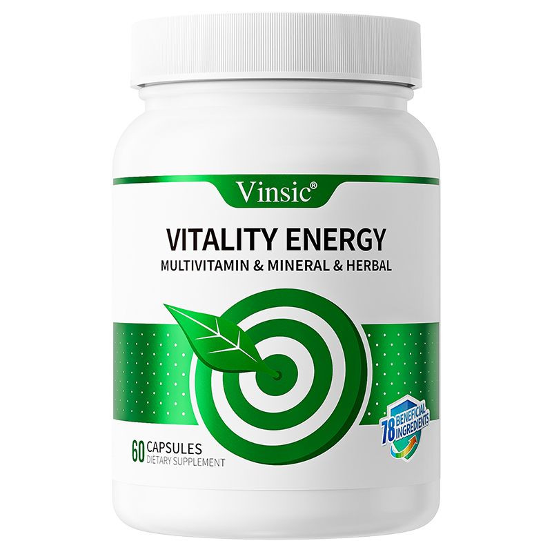 Vinsic Vitality 60 Capsules – Features Reishi, Vitamins & Antioxidant Blends