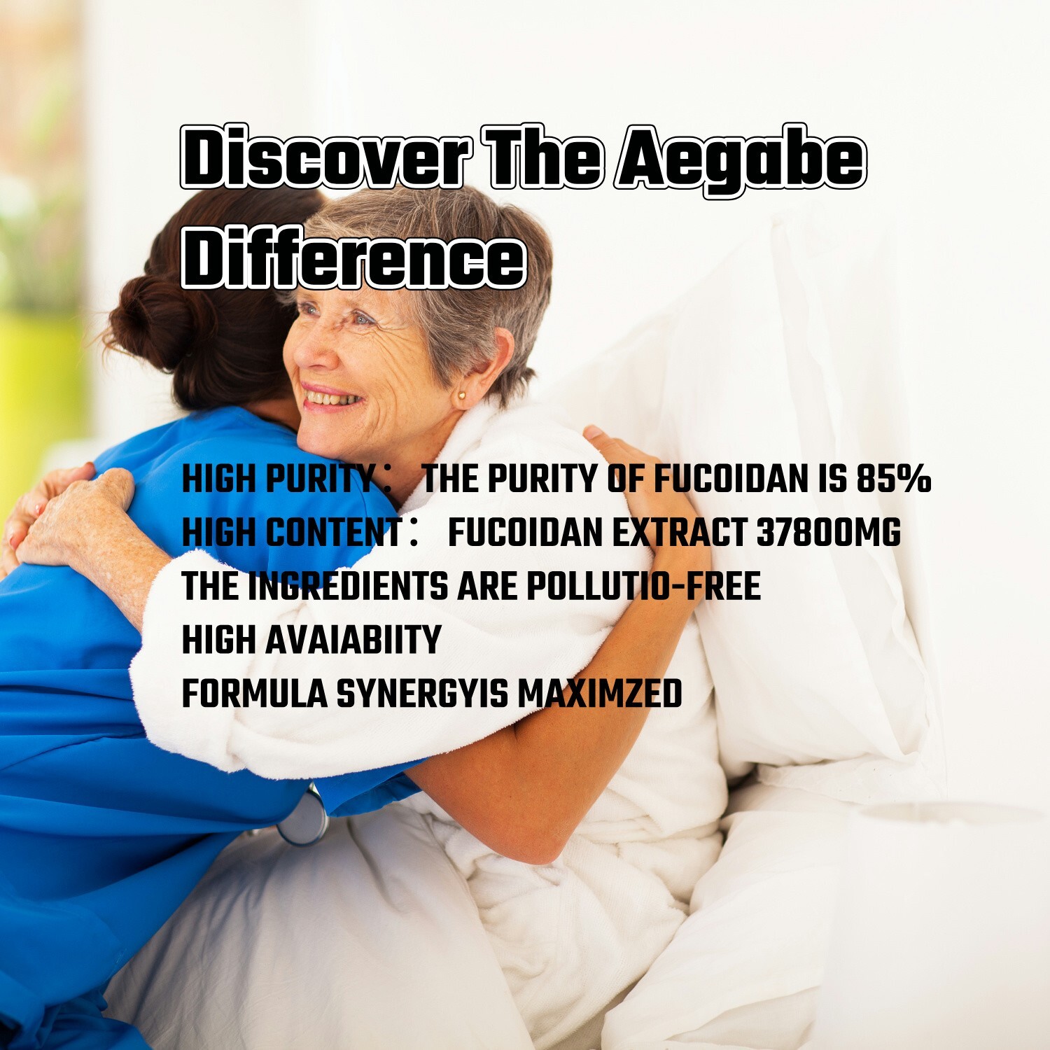 Aegabe Miracle Fucoidan,Helps with post-surgery recovery and boosts immunity