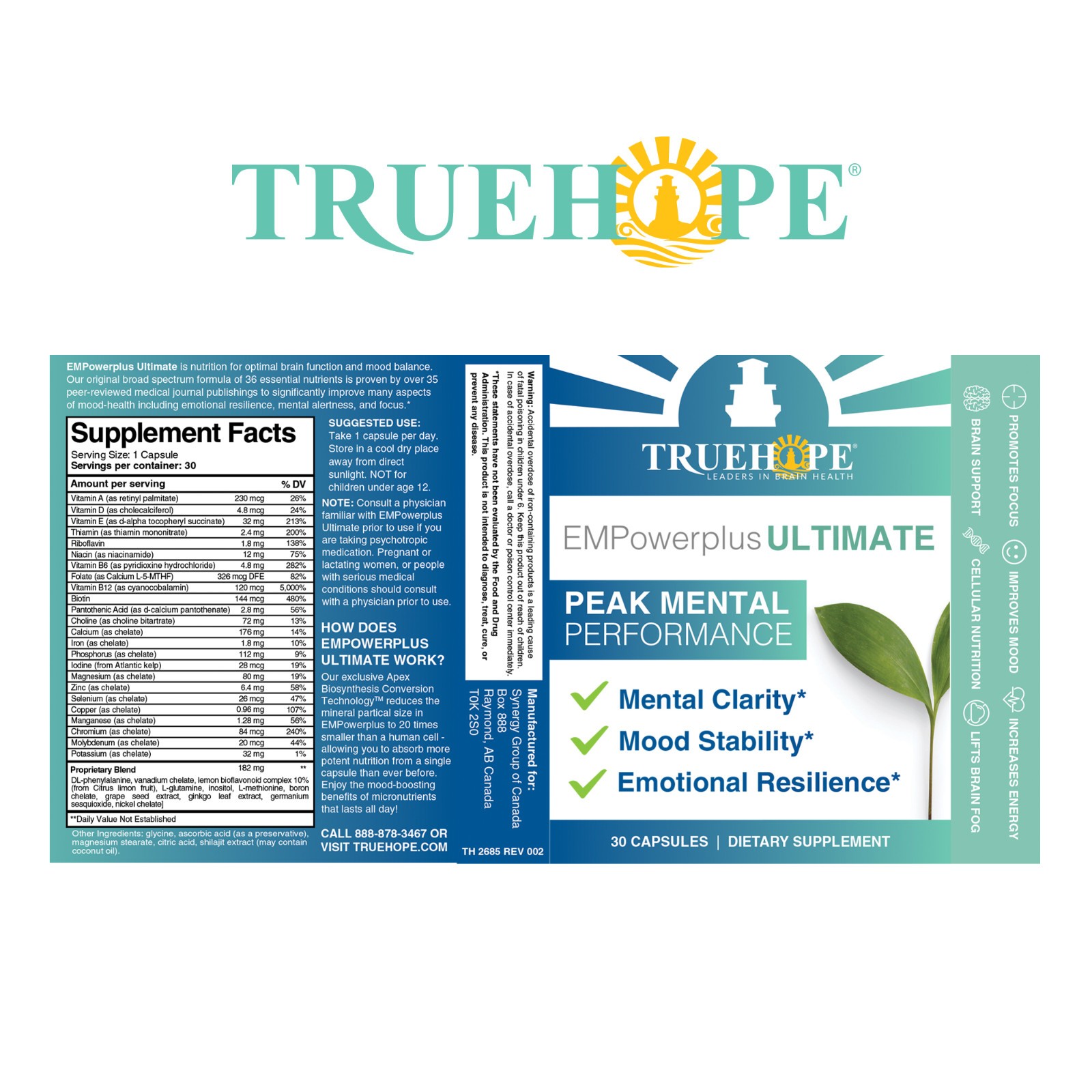 Truehope EMPowerplus Ultimate | Brain, Energy & Focus (Official Listing)