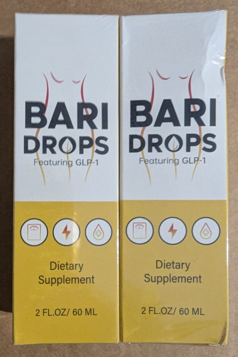 Bari Drops – Natural Wellness Support Supplement 2 FL OZ / 60 mL (2 Pack)