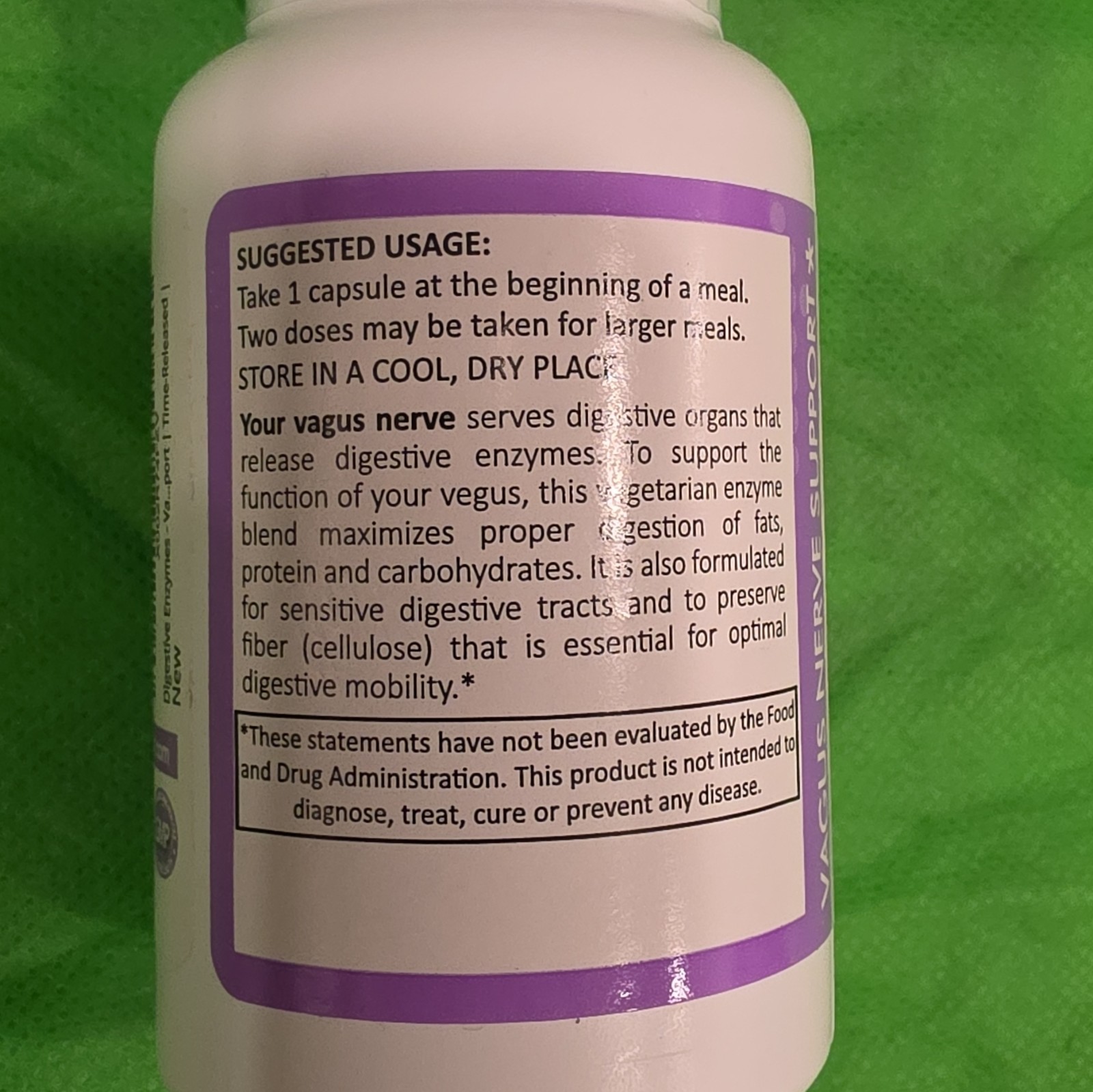 TJ Nutrition Digestive Enzymes 200mg Time-Released Vegetarian 60 Capsules