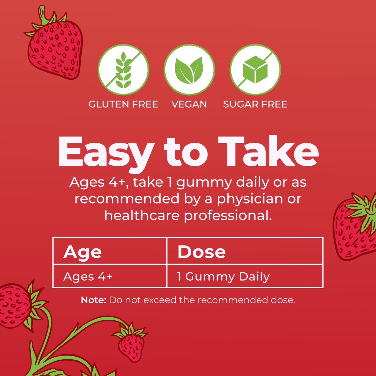 MARYRUTH’S Organic Vitamin D3 + B12 Gummies for Ages 4+ 60 Count (Pack of 1)