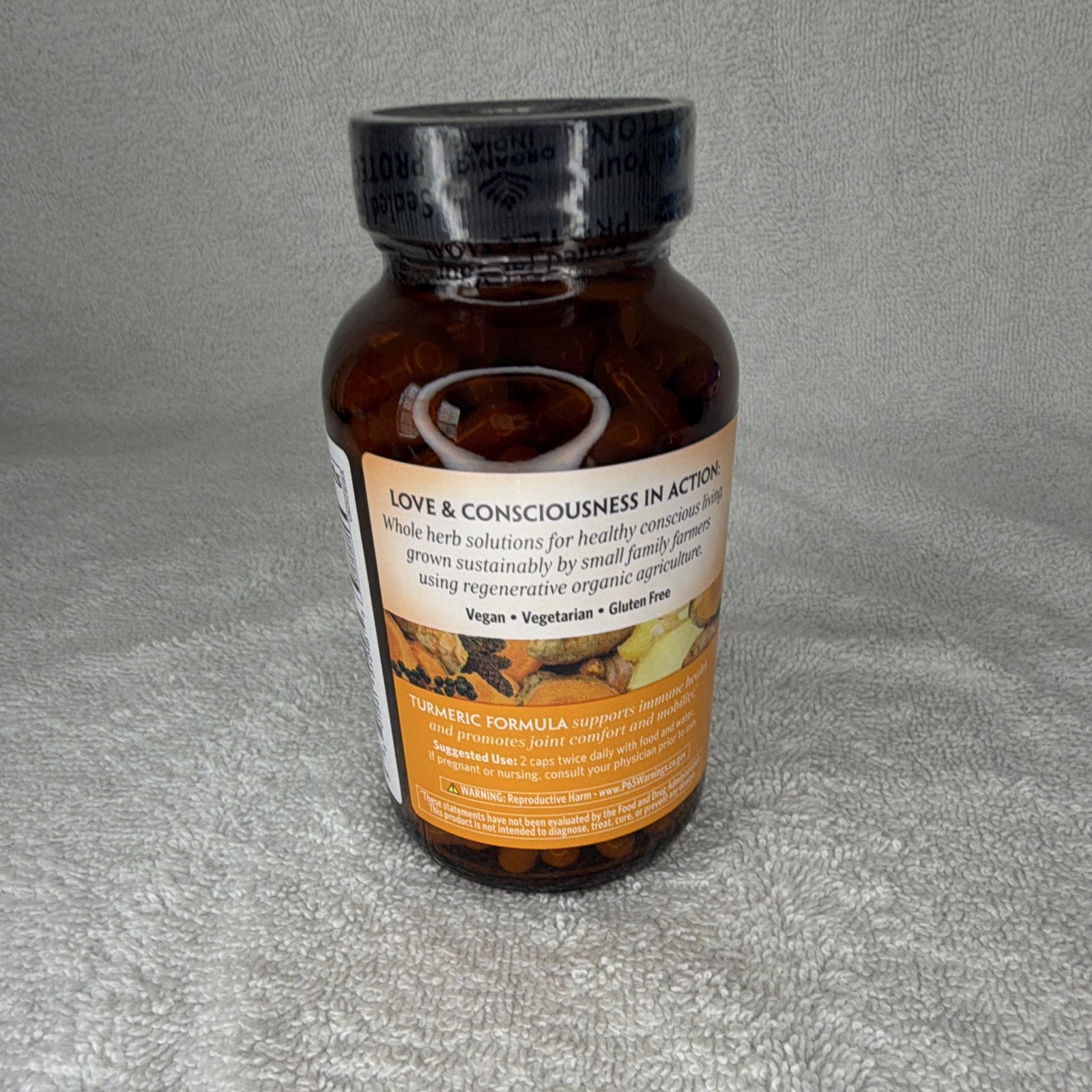 Organic India Turmeric Joint Mobility Support Vegan Gluten-Free Non-GMO 90ct
