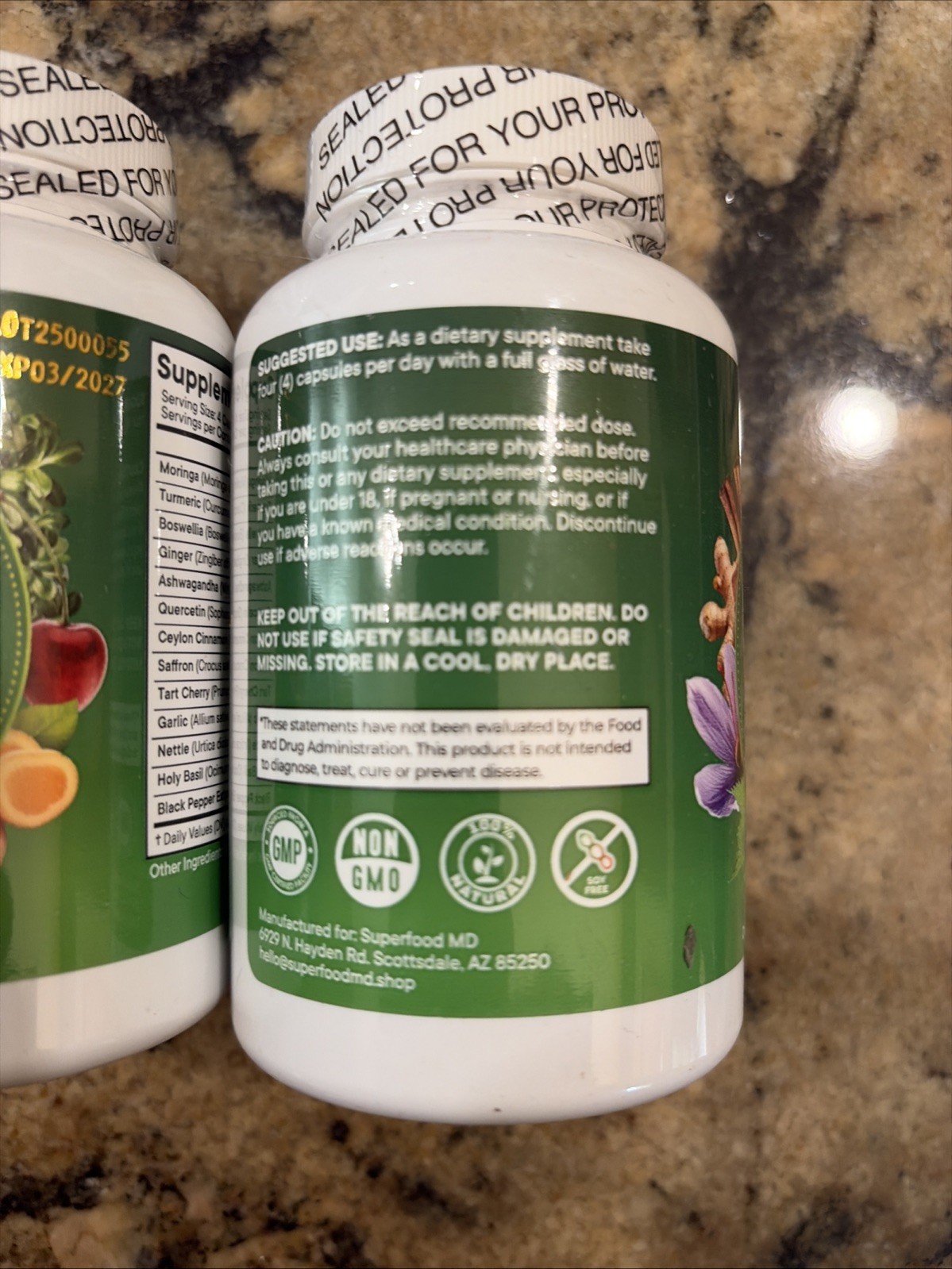 2- 120 Count Clean Nutra Moringa Powder Capsules + Exp 3/27