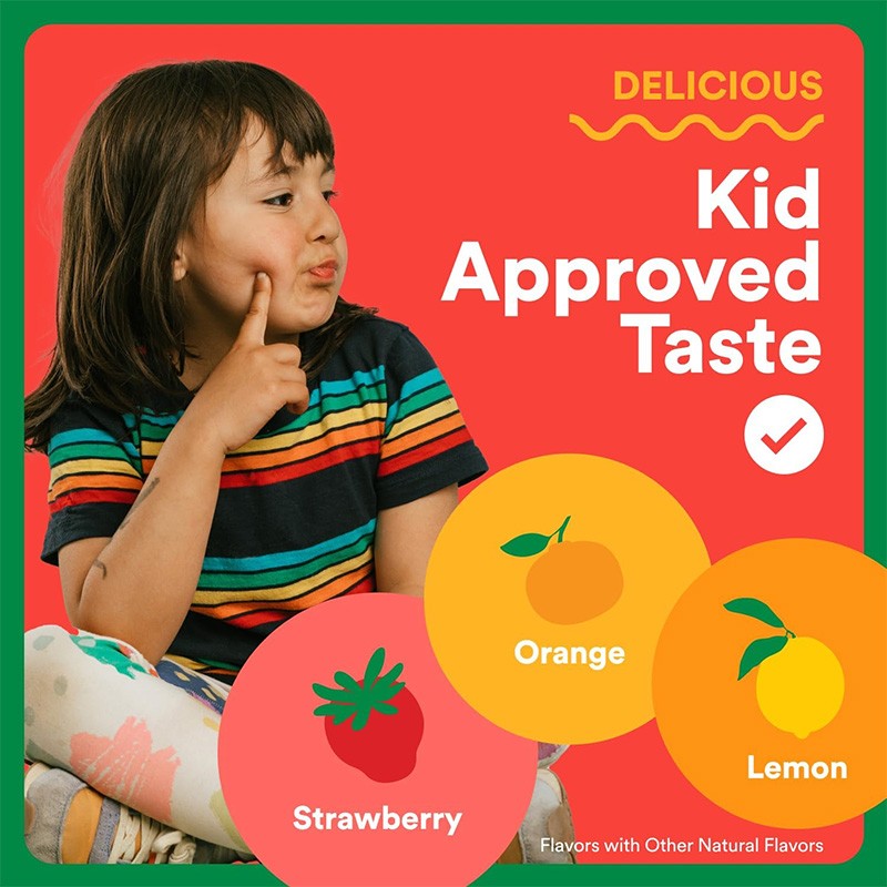 Kids Multi & Fiber Gummies – All-in-One Daily Nutrition Support 60Pcs Non-GMO