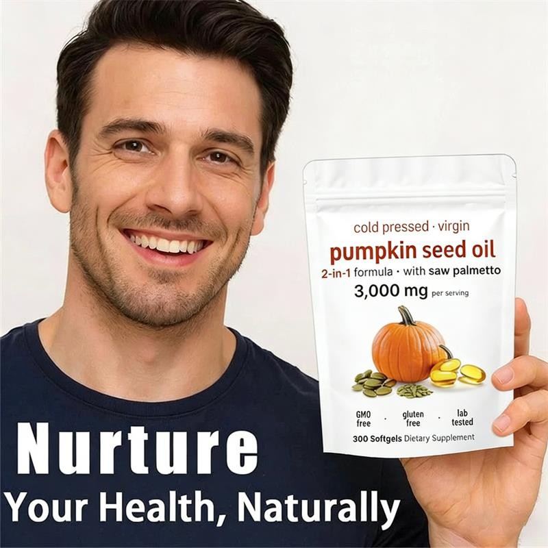 Aged 1Pack Pumpkin Seed Oil, 300 Softgels, 3000mg Odorless Heart & Immune USA