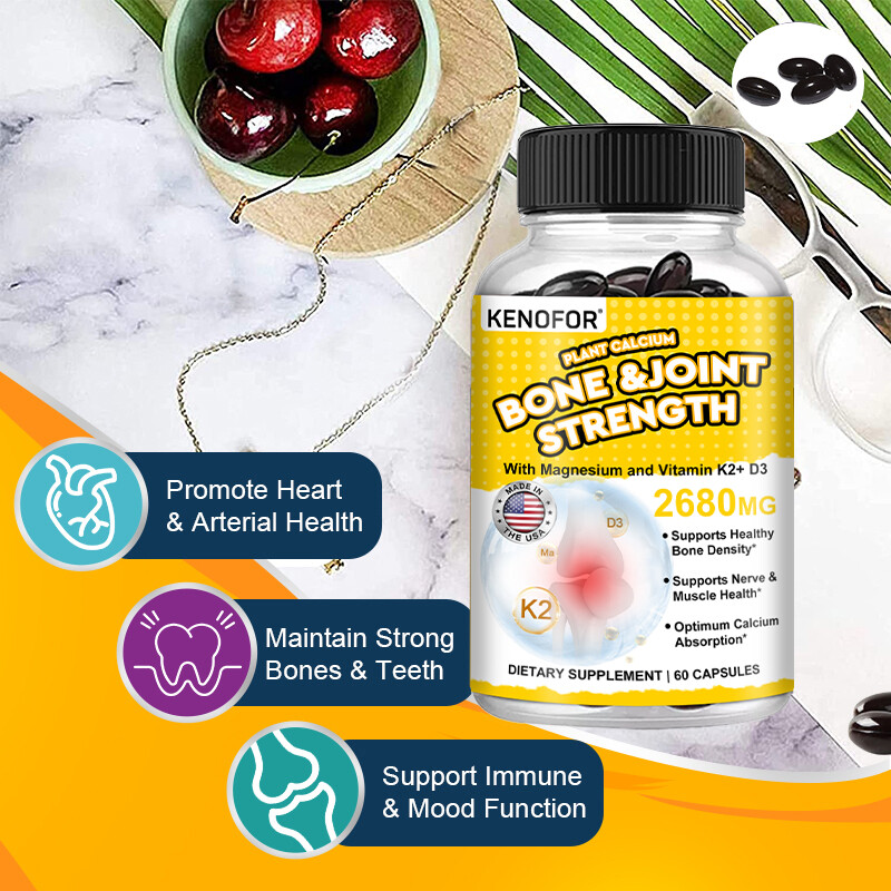 Vitamin K2+ D3 – Helps with Calcium Bone and Joint Strength 60 Capsules