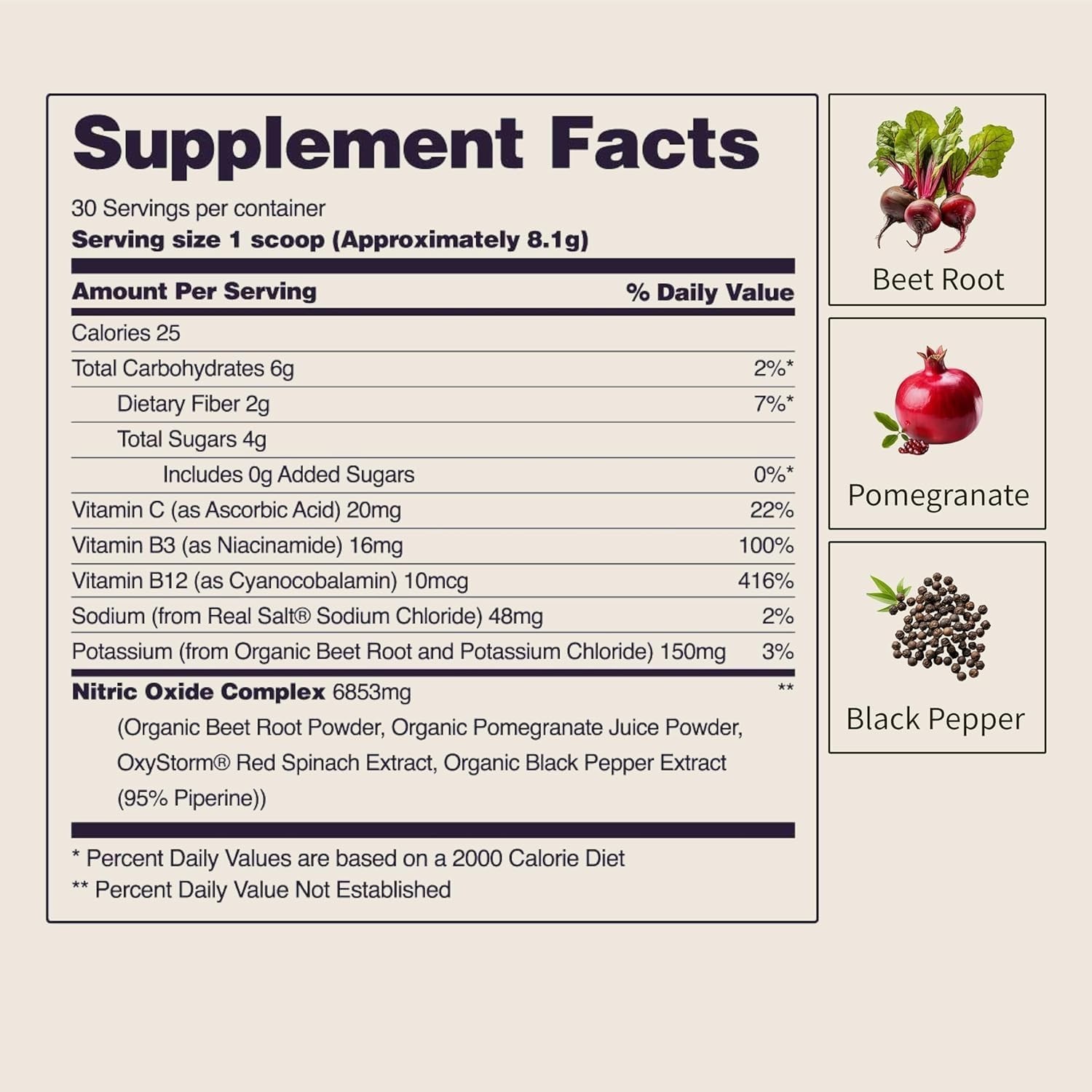 Snap Heart Beets Powder USDA Cardiovascular Superfood Nitric Oxide Booster