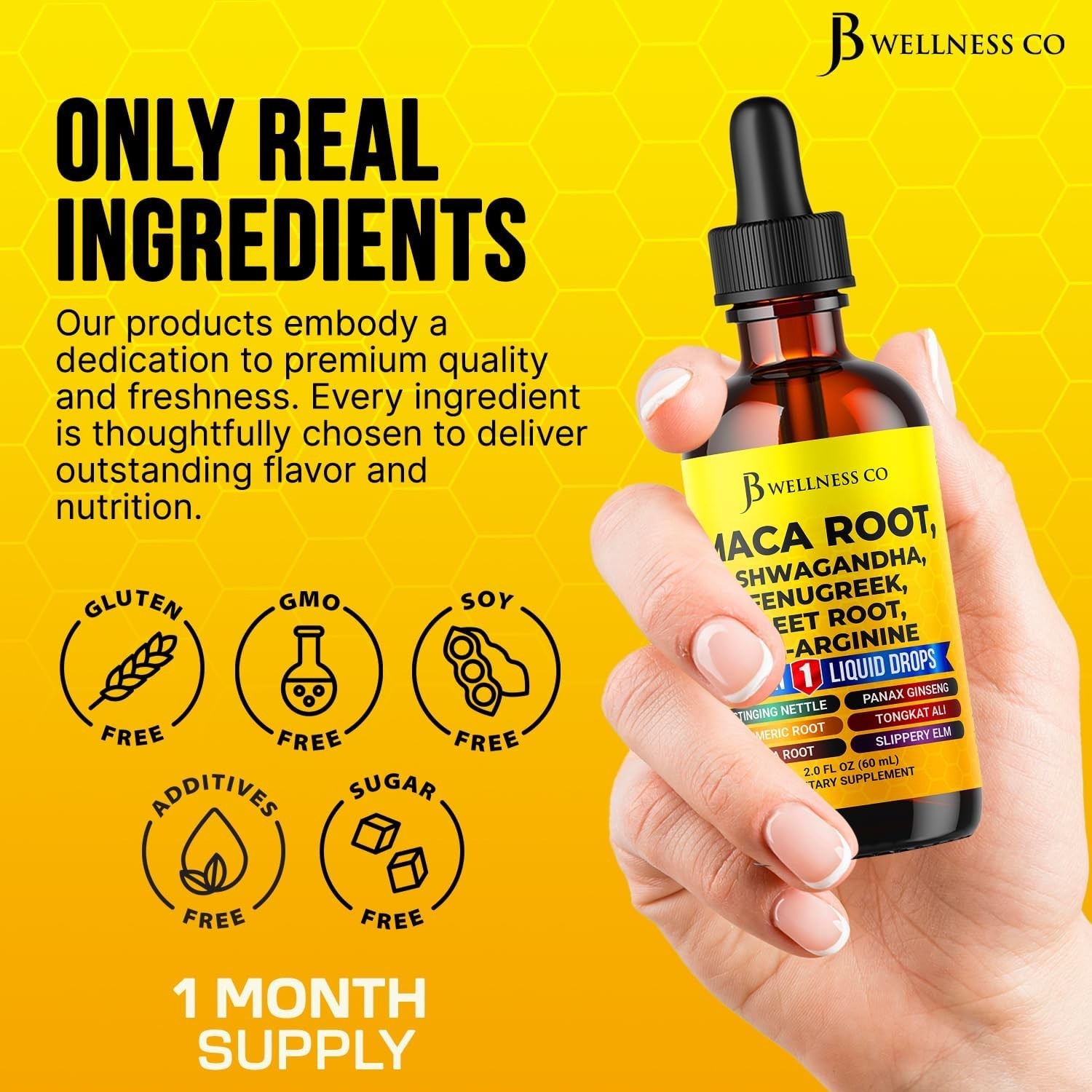 Organic Maca Root Liquid Drops 2-Pack, Ashwagandha, Nettle, Fenugreek, Beet Root