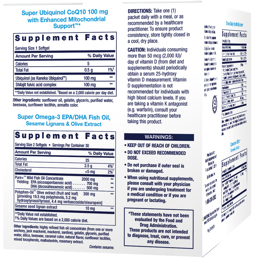 Life Extension Comprehensive Advanced Nutrients 30 Pouches Box
