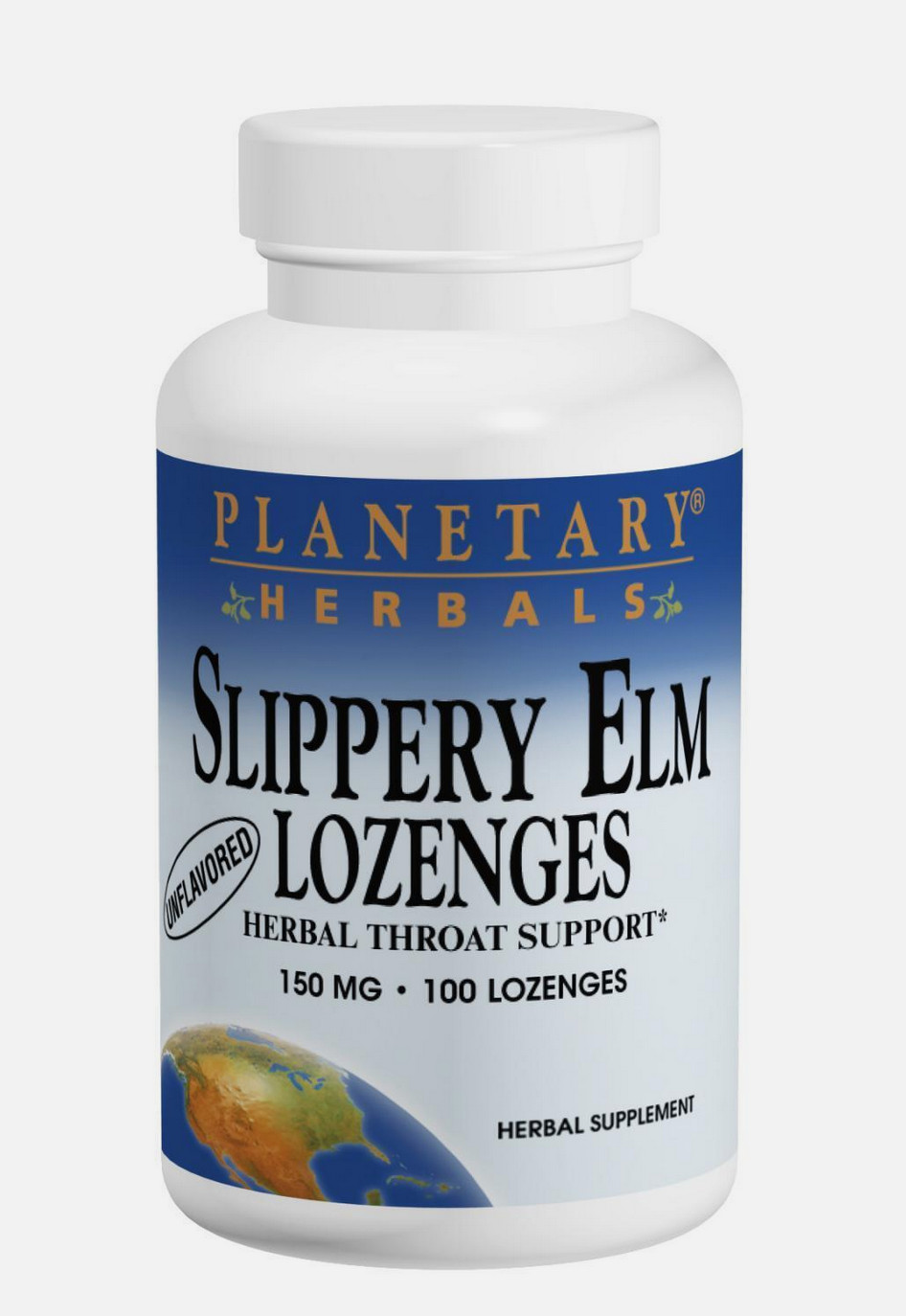 Planetary Herbals Slippery Elm Lozenges 150mg 150 mg 100 Lozenge Strawberry