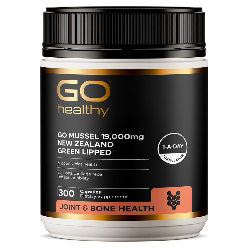 [Go Healthy] New Zealand Green Lipped Mussel 19,000mg 300 Capsules x 3 Packs