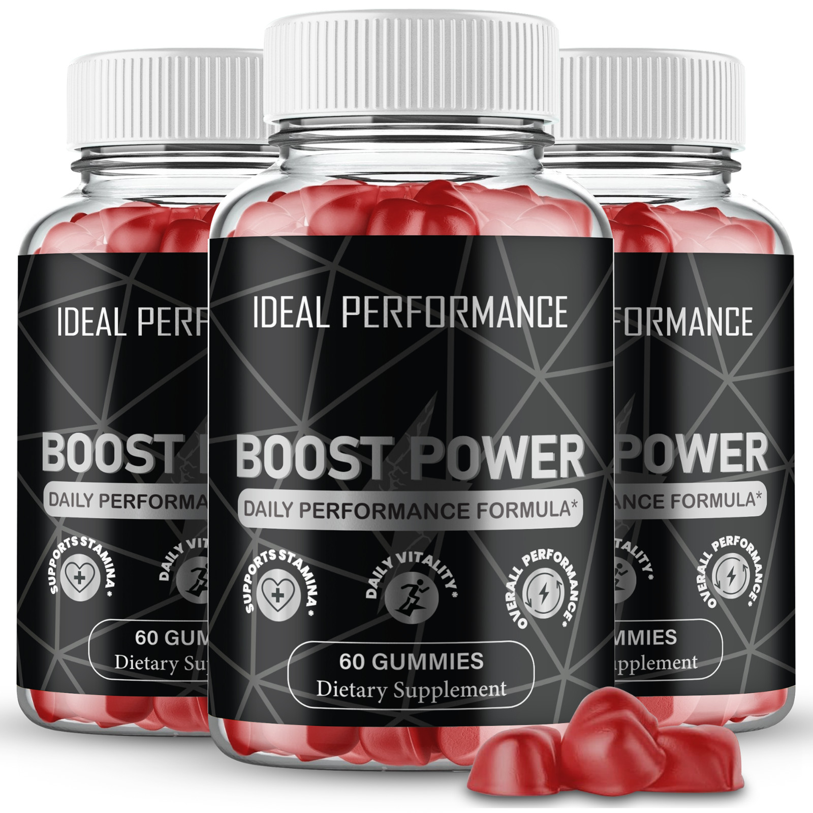 Boost Power Gummies, Official Boost Power Supplement Gummy (3 Pack)