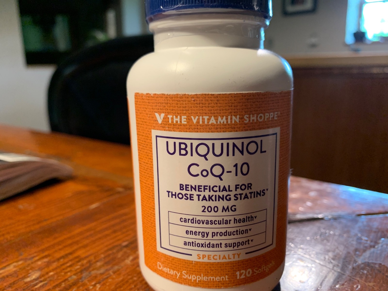 Vitamin Shoppe Ubiquinol CoQ-10 200 MG (120 softgels) 1 Pack