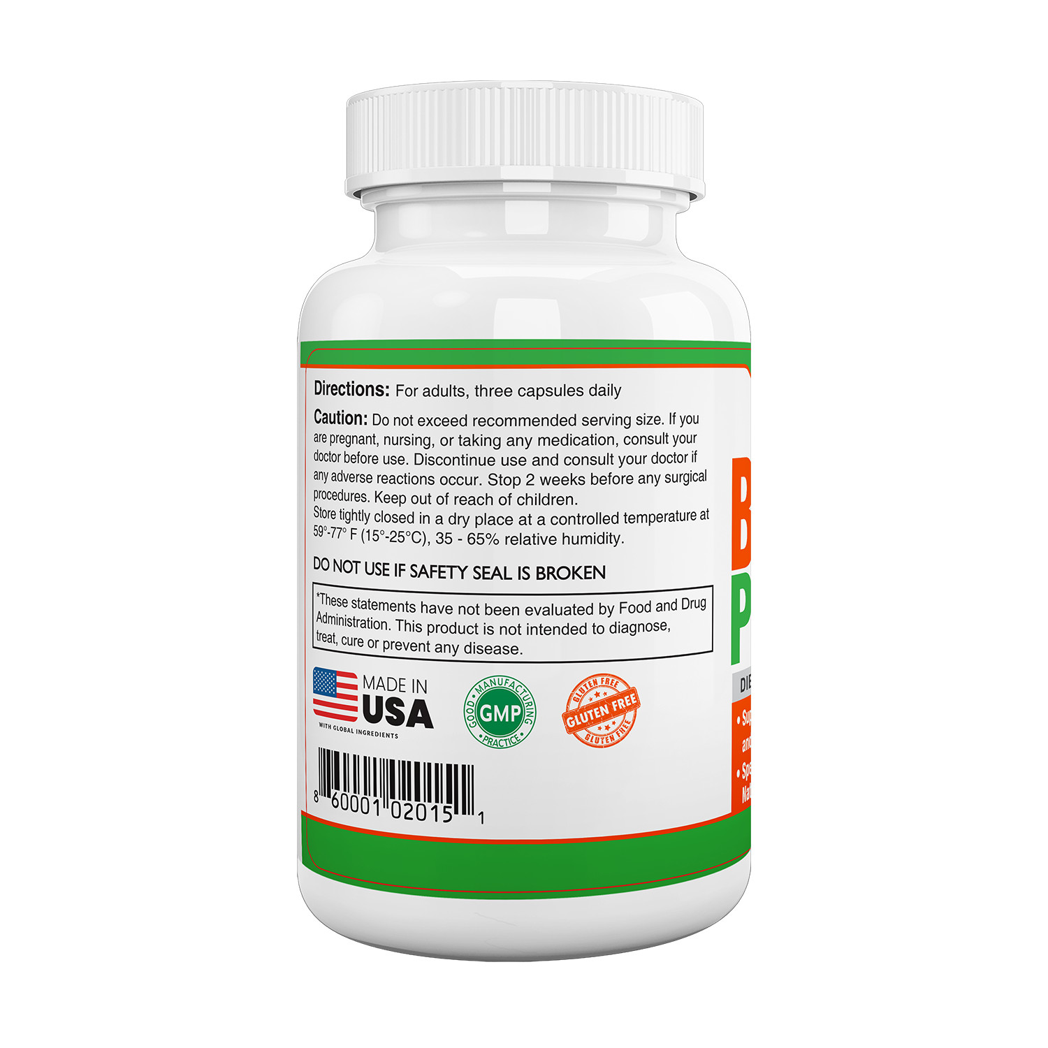 BRAIN POWER supports Mental Alertness and Focus, Ginkgo Biloba, Rosemary, B12,