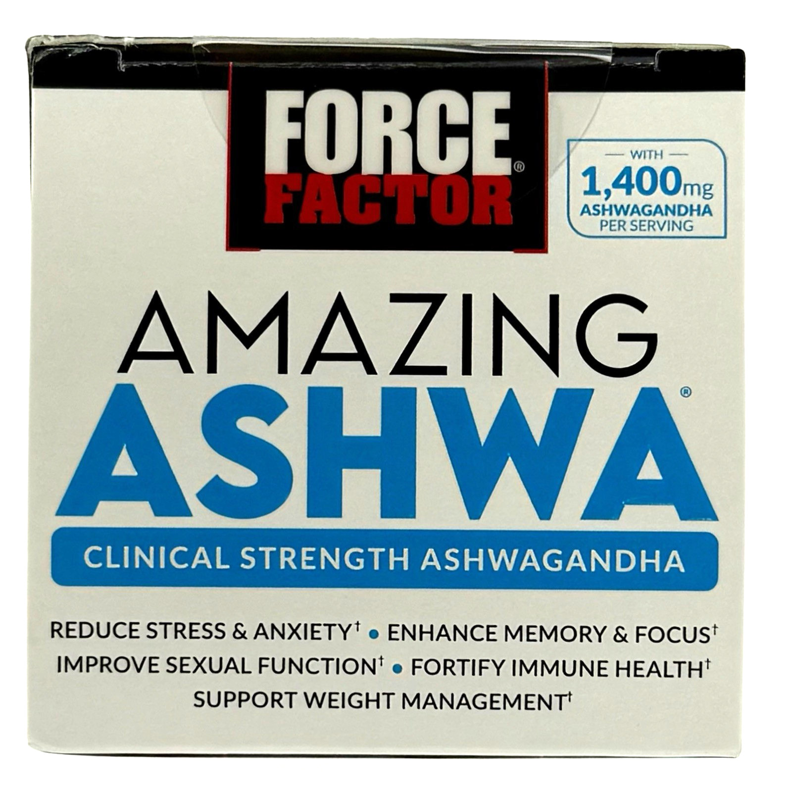 Force Factor Amazing Ashwa Tablets Ashwagandha Supplement for Stress & Anxiety