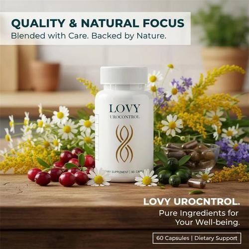 Lovy Urocontrol Capsules, Bladder Health Supplement, Maximum Strength Formula.