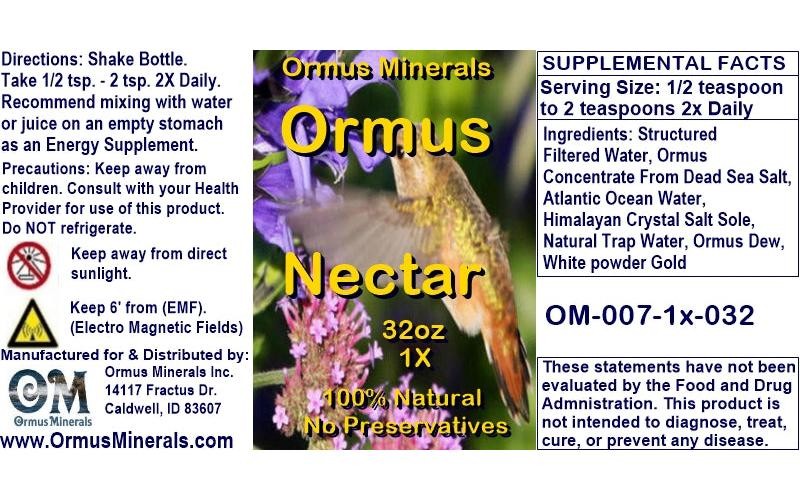 Ormus Minerals Ocean Nectar 32oz Extra Strength