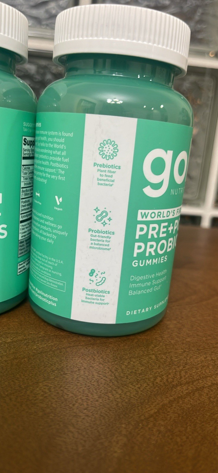 Goli Pre+Post Probiotics Gummies 60ct Digestive & Immune Support Vegan