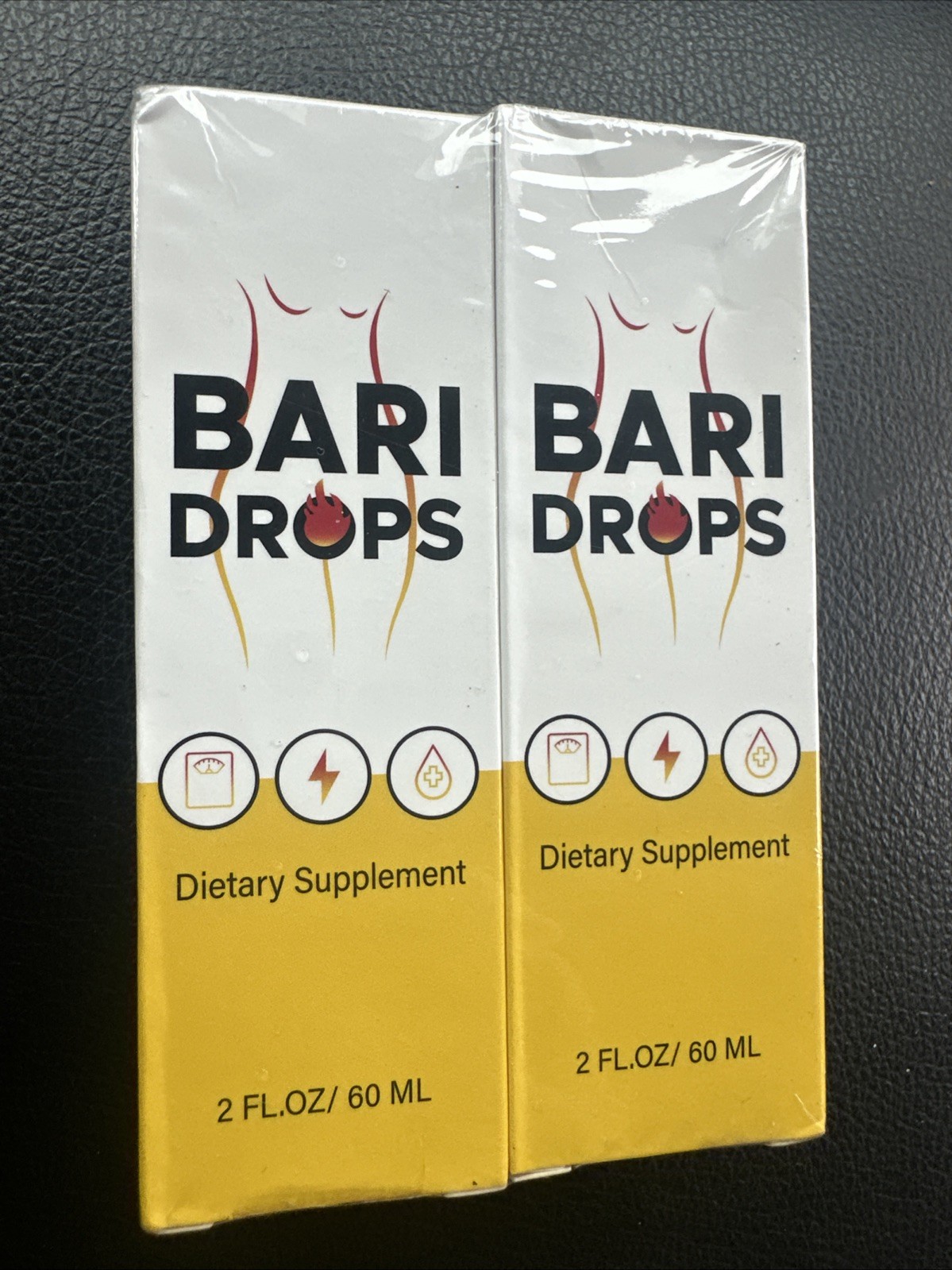 2-New Bari Drops – Natural Wellness Support Supplement 2FL OZ./60ml Each Qty-2