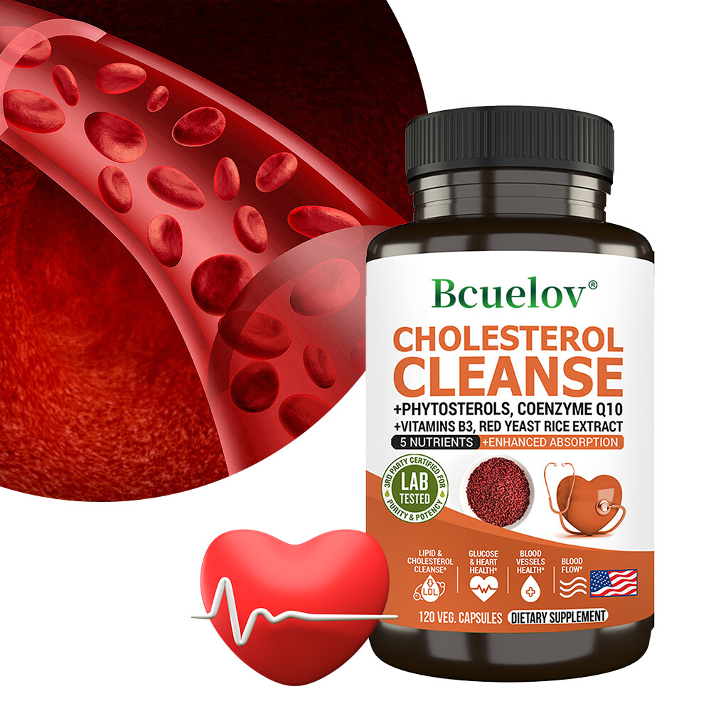 Cholesterol Cleanse Helps Lower Cholesterol Levels Aids Digestion 30-120 Caps