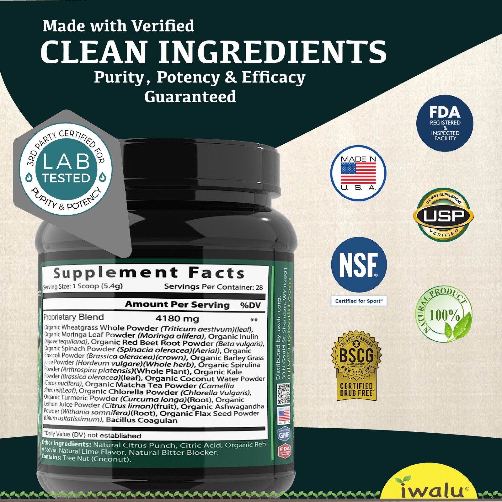 Morning Sickness Relief – Nutrition Greens Powder Superfoods Organic Drink Mix