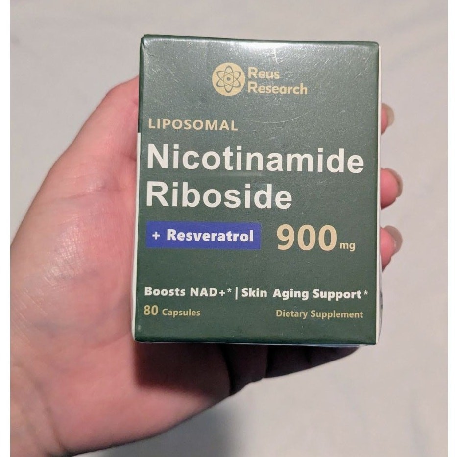 Nicotinamide Riboside + Resveratrol 900 mg Dietary Supplement 80 Capsules