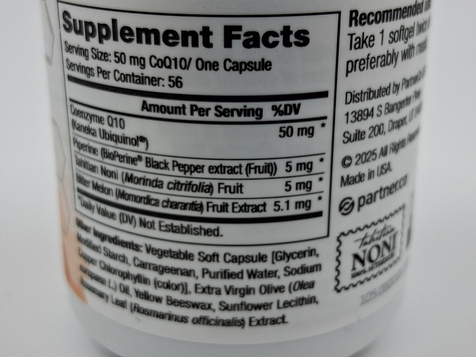 Nutrifii Biopro-Q Cellular Energy Support -56 Capsules – Opened, full EXP 3/2027