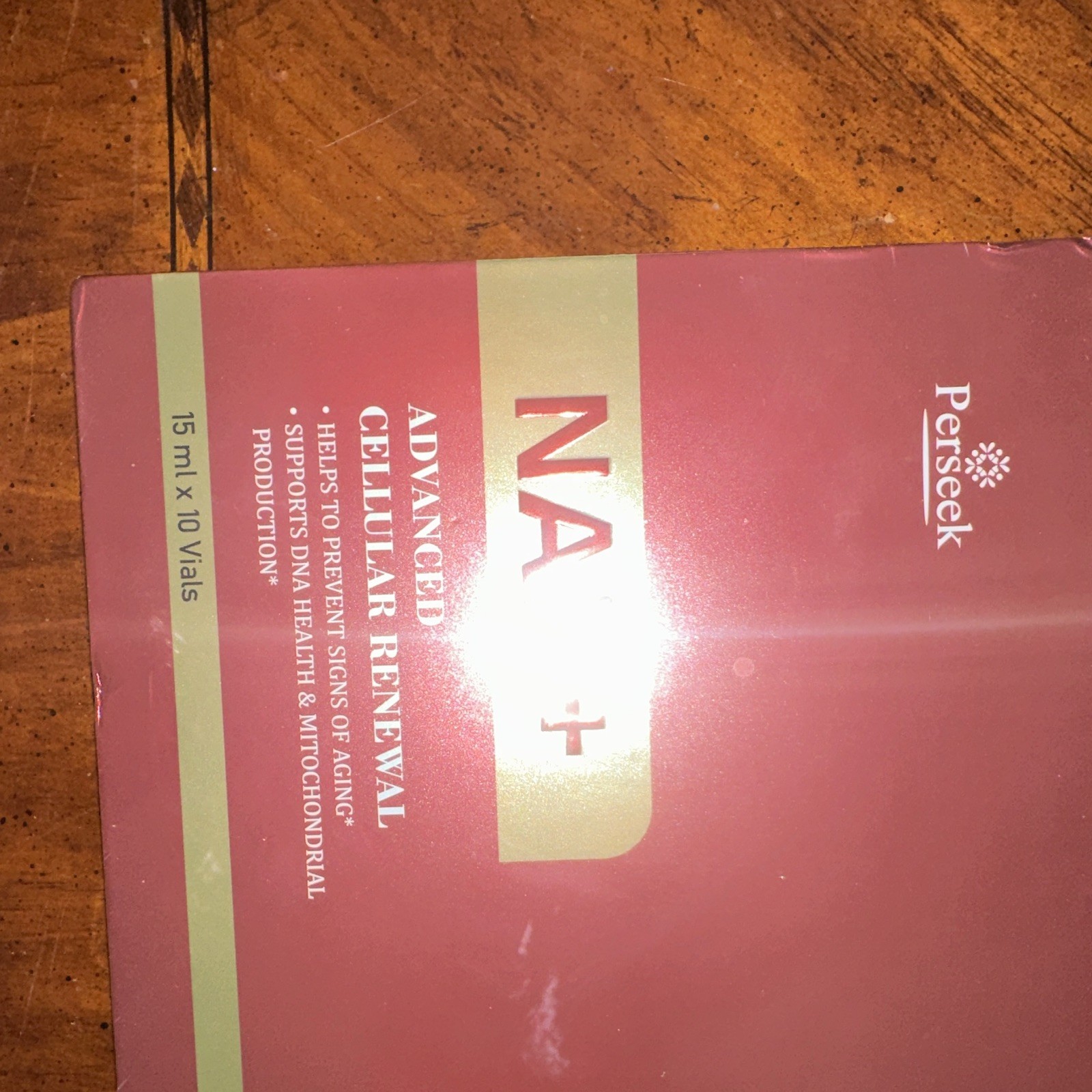 Perseek NAD+ Liquid Anti-Aging Blueberry 15ml x10 Vials GMP Exp 10/2028