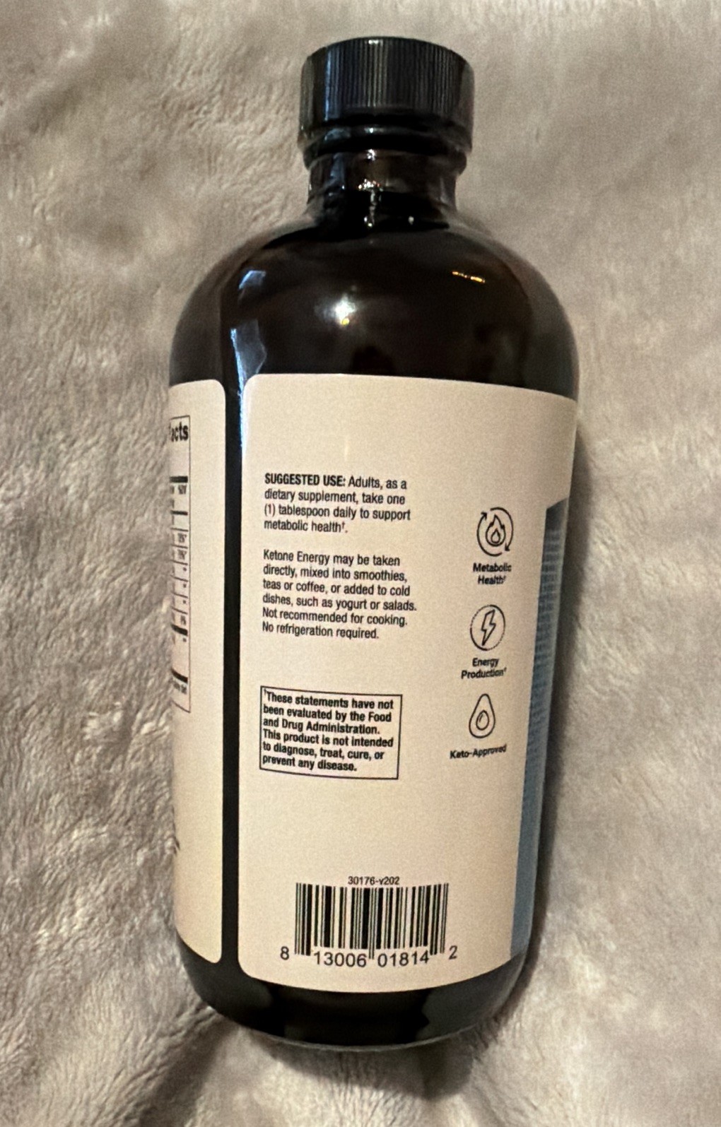 Dr. Mercola Biothin Ketone Energy C8 MCT Oil Keto Unflavored 16 fl oz