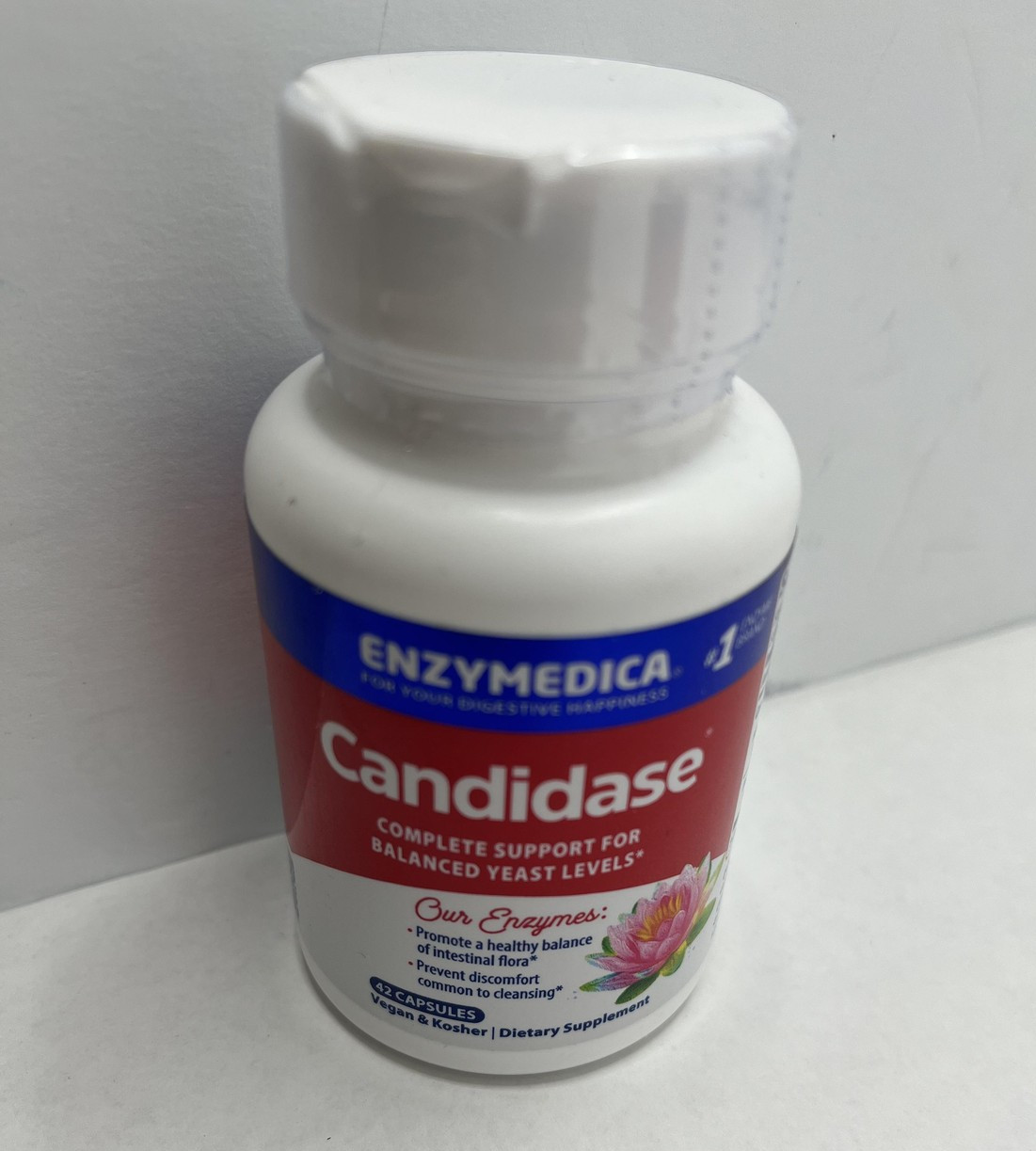 Enzymedica 2pk Candidase Enzyme 42 Caps per Exp 04/27 Yeast Support Digestive