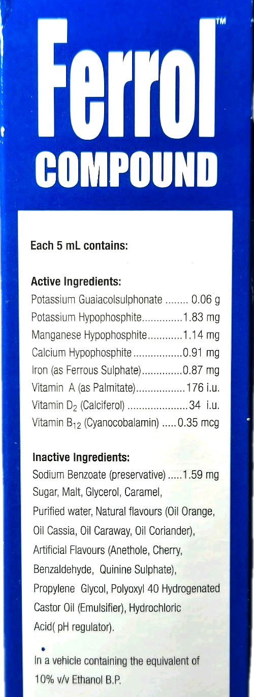 Ferrol Compound Liquid Tonic Cough & Cold Remedy 200ML Immune Support