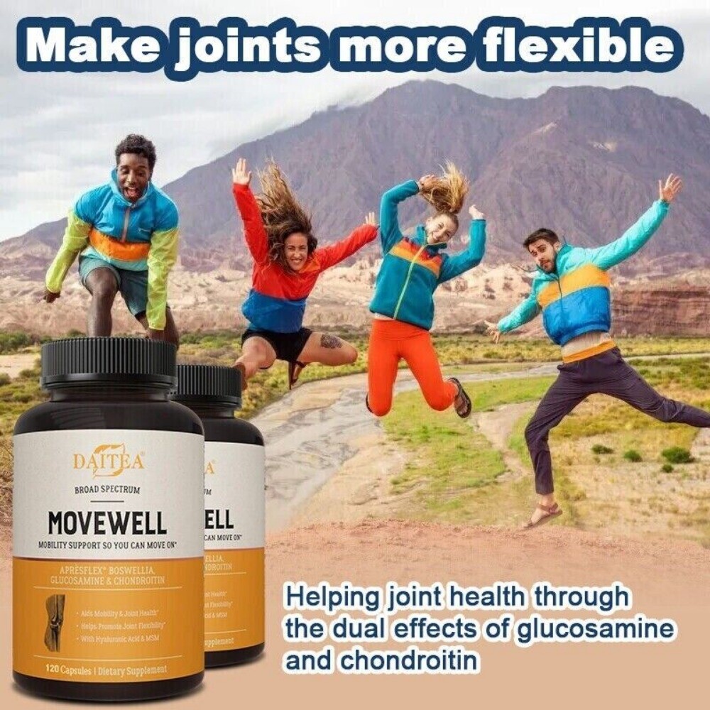 Glucosamine Sulfate -120 Capsules – 1500mg -Helps Promote Joint Flexibility