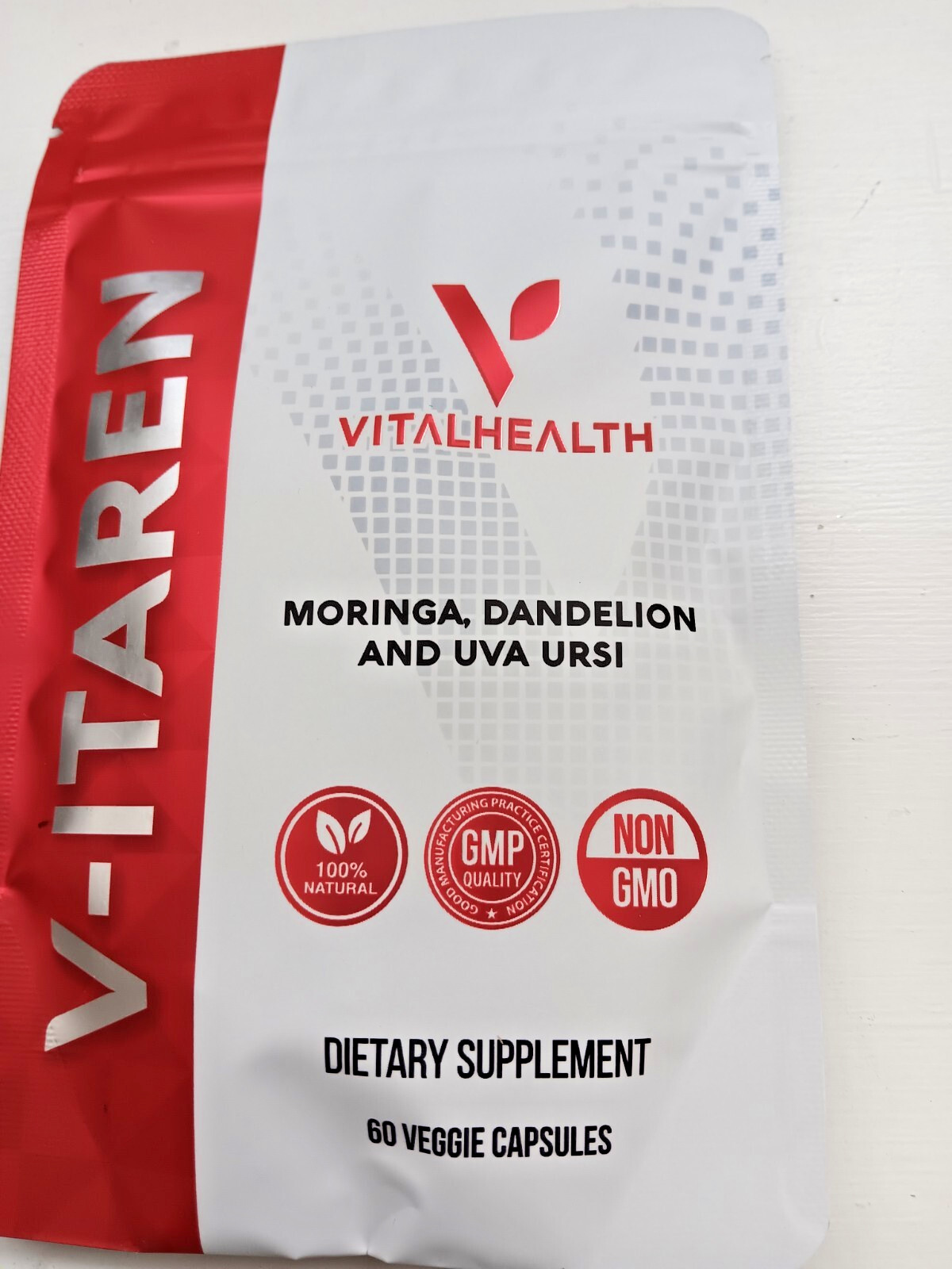 Vital Health V-ITAREN Dandelion, Moringa and Uva Ursi |