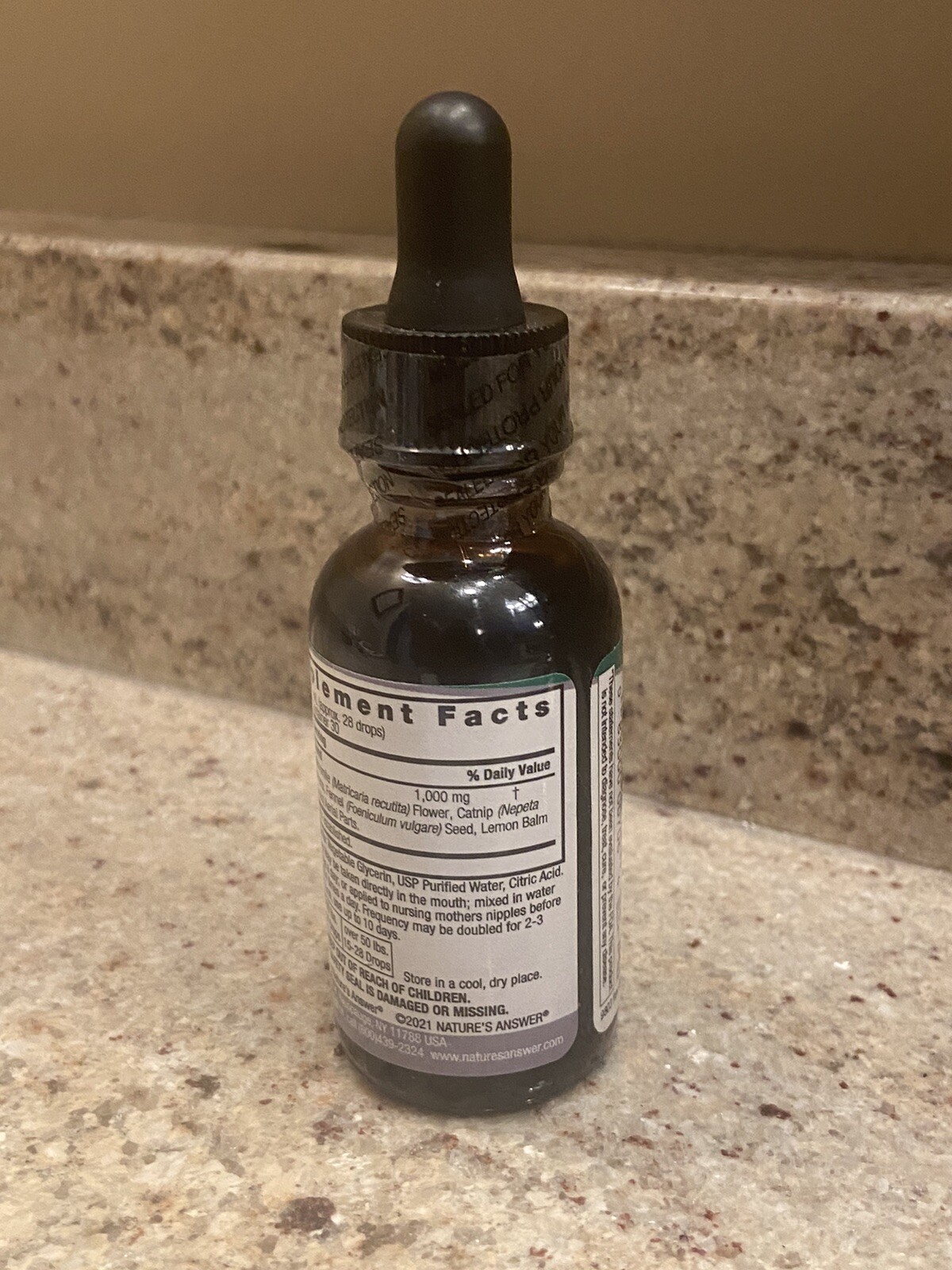 Nature’s Answer Bubble-B-Gone for Kids 1 Fl Oz 30ml New Sealed Exp 7/2025