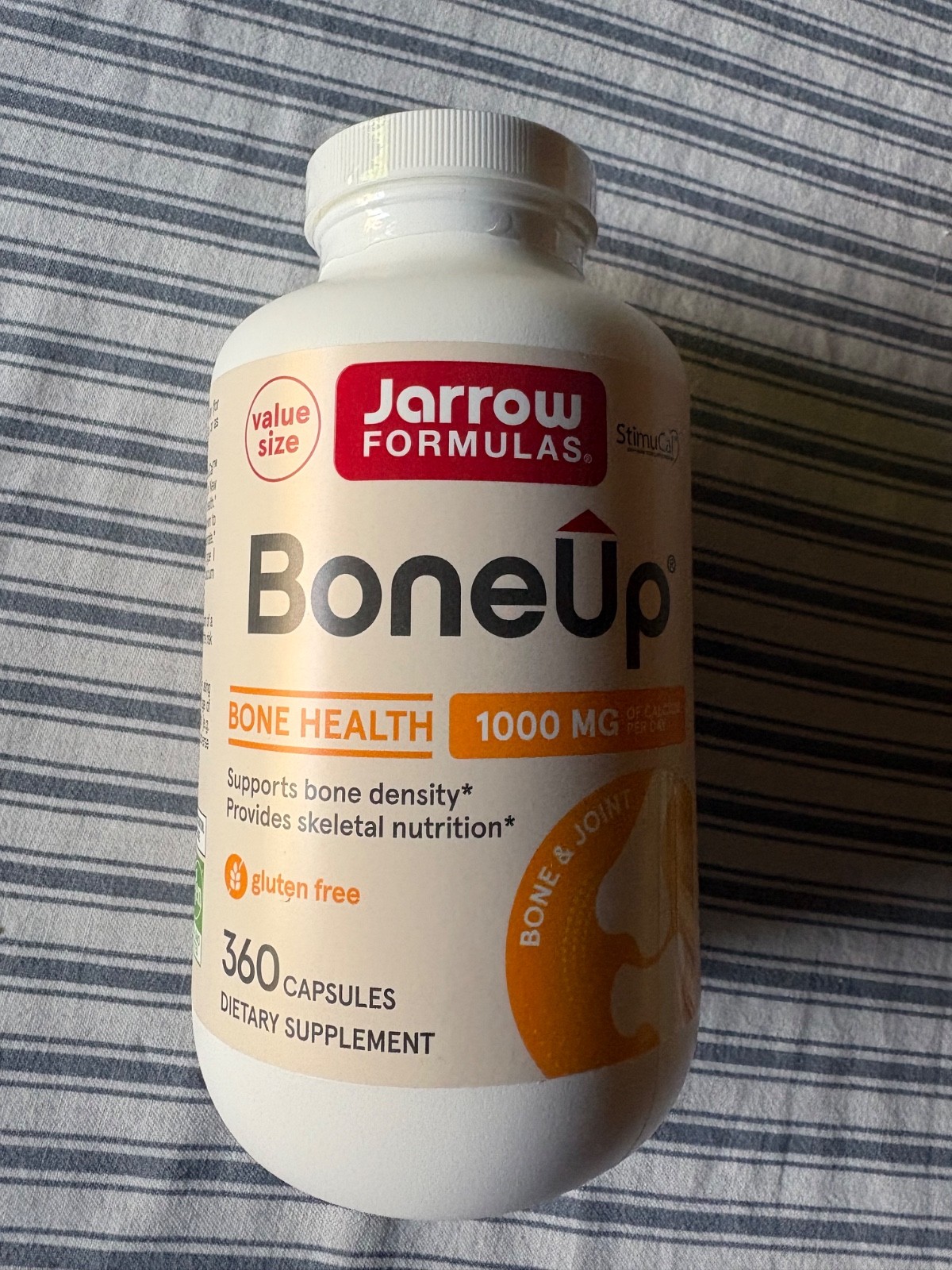 5 Jarrow Formulas BoneUp Bone Health Calcium 1000mg Gluten Free 360 Capsules